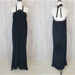 Black Halter Maxi Dress